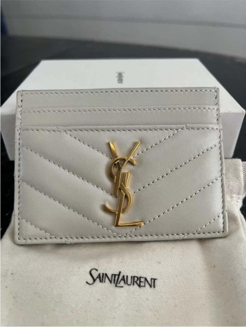 YSL Lambskin Card Holder - Picture 2 of 16